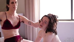 stepsisters make a porno and stepmom directs them how to fuck painful big dick stretches out tight pussy