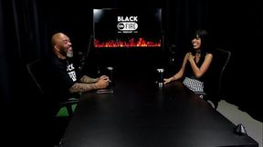 Blondie amateur gets a sensual massage from a black man