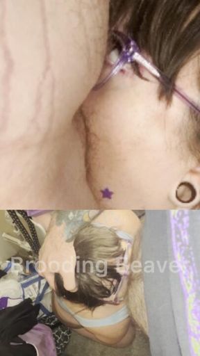 Throat training and thick facial on cute bbw