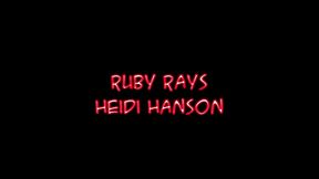 ruby reyes lesbian threesome blowjob with heidi hansen