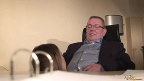 Co-worker gets pounded by supervisor's massive cock&#x1F346; under secretary's watchful eye