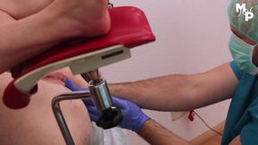 Anal exam ass pumping and stretching with Dr. Pollack