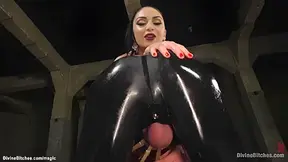 Femdom Pegging Gimp Slave In Bondage