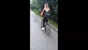 A Bike Ends with a Hot Blowjob in the Forest