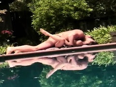 Exotic girl with a spicy ass Amber Chang gets drilled by Brick outside