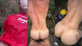 realizei meu fetiche, rabudo ainda recebeu porra