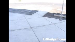 Pornstar action with bouncy Little April from Little April