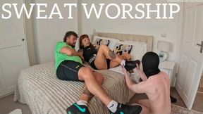 SWEAT WORSHIP WITH OUR CUCK