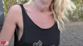 Real Public Assfuck    Horny Blonde Fucked!!