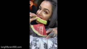 Slurping on a Watermelon