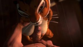 Kung Fu Panda's Tiger gets a hardcore anal fucking in ultra HD