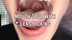 Mouth Tour With Lens Licking