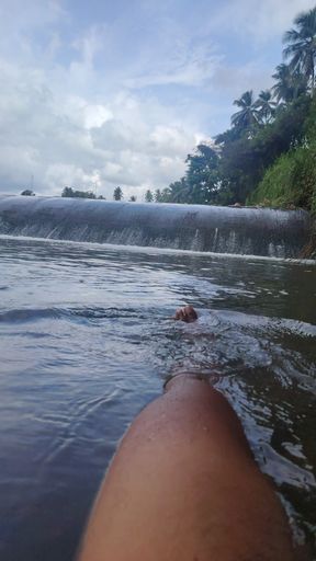 Masturbating in calm lake <br />
Masturbating in calm lake