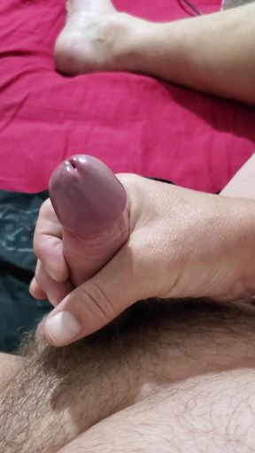 Just wanking fun no cum