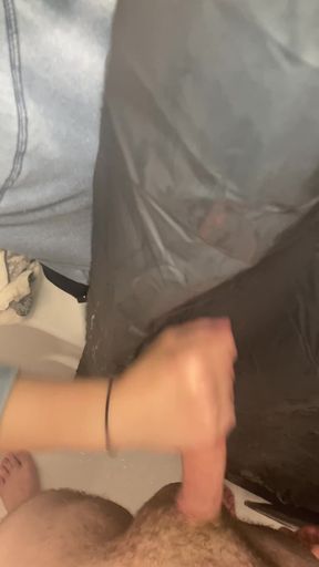 Sis jerked me off so I wouldn't tell I caught her sneaking out