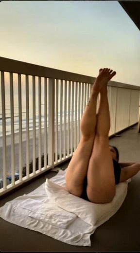 Oceanfront Stretch & Tease!