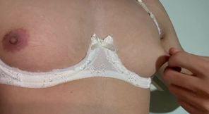 Gay bra nipples play and jerk off