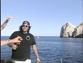 Yacht full of hot babes engage in classic pussy licking and dildo playing