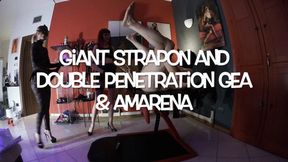 GEA DOMINA - GIANT STRAPON AND DOUBLE PENETRATION: GEA & AMARENA (MOBILE)