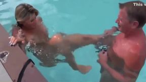 French swinger sabrina fuck in the pool ! 2019