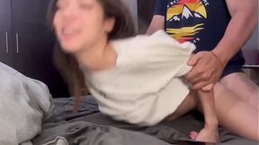 HOT SKINNY TINDER GIRL GETS HER ASS BREAKED ON THE FIRST DATE
