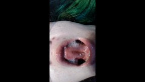 mouth, tongue, teeth, spit fetish