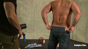 DaddysexFiles: Jake Deckard and Bryan Slater introduce newbie Bronson Gates to their cocks