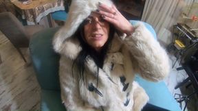 Milfycalla Blowjob Compilation in Downjackets & Fur Coats Cock Sucking with Clothing Fetish