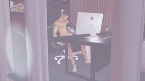 Bigboobs secretary fuck the young boss (P1) - 3D Animation