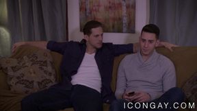 Good looking studs have a passionate lovemaking session