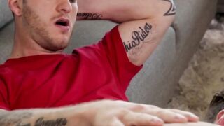 UNBELIEVABLE DEPTH! Zane Porters BIG COCK DEVOURS Handsome Jock Quentin Gainzs BEAUTIFUL ASS