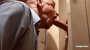 DaddySexFiles: Jonathan Jarrett Kneels And Worships Cocks While Others Jerk Theirs