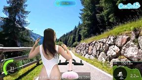 Appealing baby girl's dildo trailer