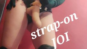 Strapon JOI with Gloves