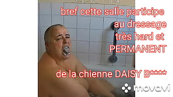 &Eacute_criteau sur la porte salle de bain de Daisydogslave