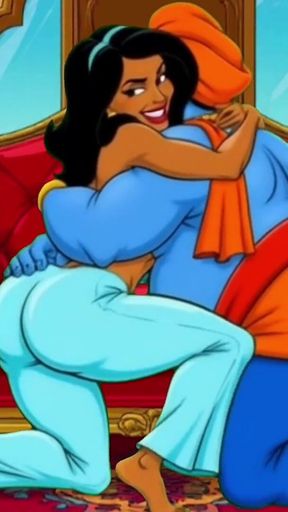 Princess Jasmine, Aladdin's Cuckolded Wife. Cartoon Parody
