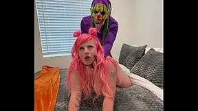 Big Booty White Pawg Fucks Clown To Get Back At Her Useless Baby Daddy