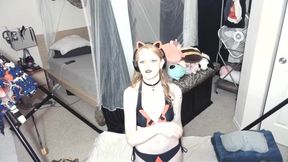 Redhead Tgirl Gun Bunny Ruined By Buttplug Anal Gush Explosion