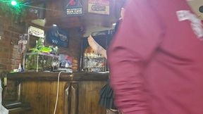 girls fucking each other with a strapless dildo while husbands watch