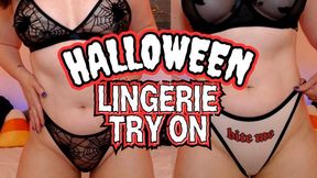 Halloween Lingerie Try On