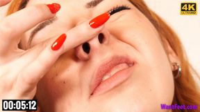 Abigail Nose Fetish - 4K MP4
