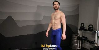 Post Workout Strip and Flex and Show off Then Get off!!