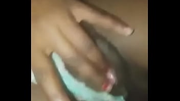 Yong ebony masturbate