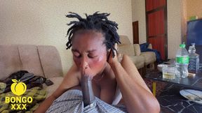 bbw stepmom sucking this big black cock for fun