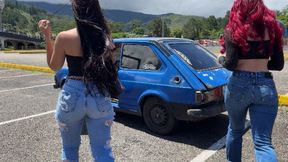 I Almost Stalled the Engine! My First (and Clumsy) Driving Lesson in Heels - Lessons with Adriana