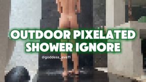 Outdoor Pixelated Shower Ignore
