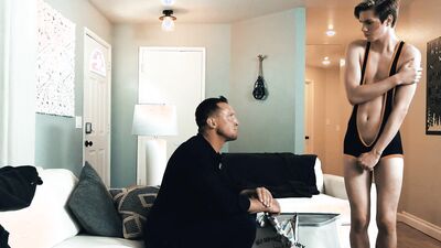 Cute little twink sucks his stepdad off and gets hammered