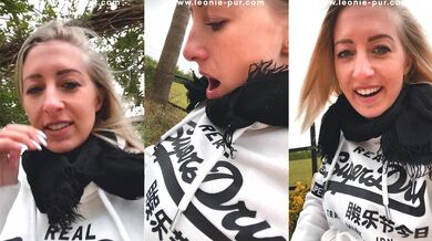 Pants down outside in the park and fingered to orgasm!