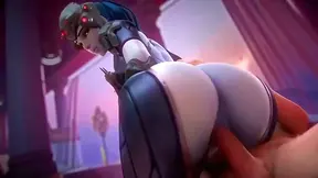 Widowmaker Moans Sensually While Riding Hard Dick in Overwatch Porn Cartoon