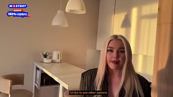 Young busty blonde in leggings gets cock in tight ass. Amateur couple